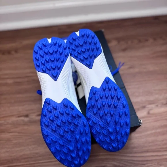 Adidas X Speedflow.3 TF Turf Soccer Cleats Blue White GW7509 Men’s 7.5/UK 7 NEW - Picture 8 of 13